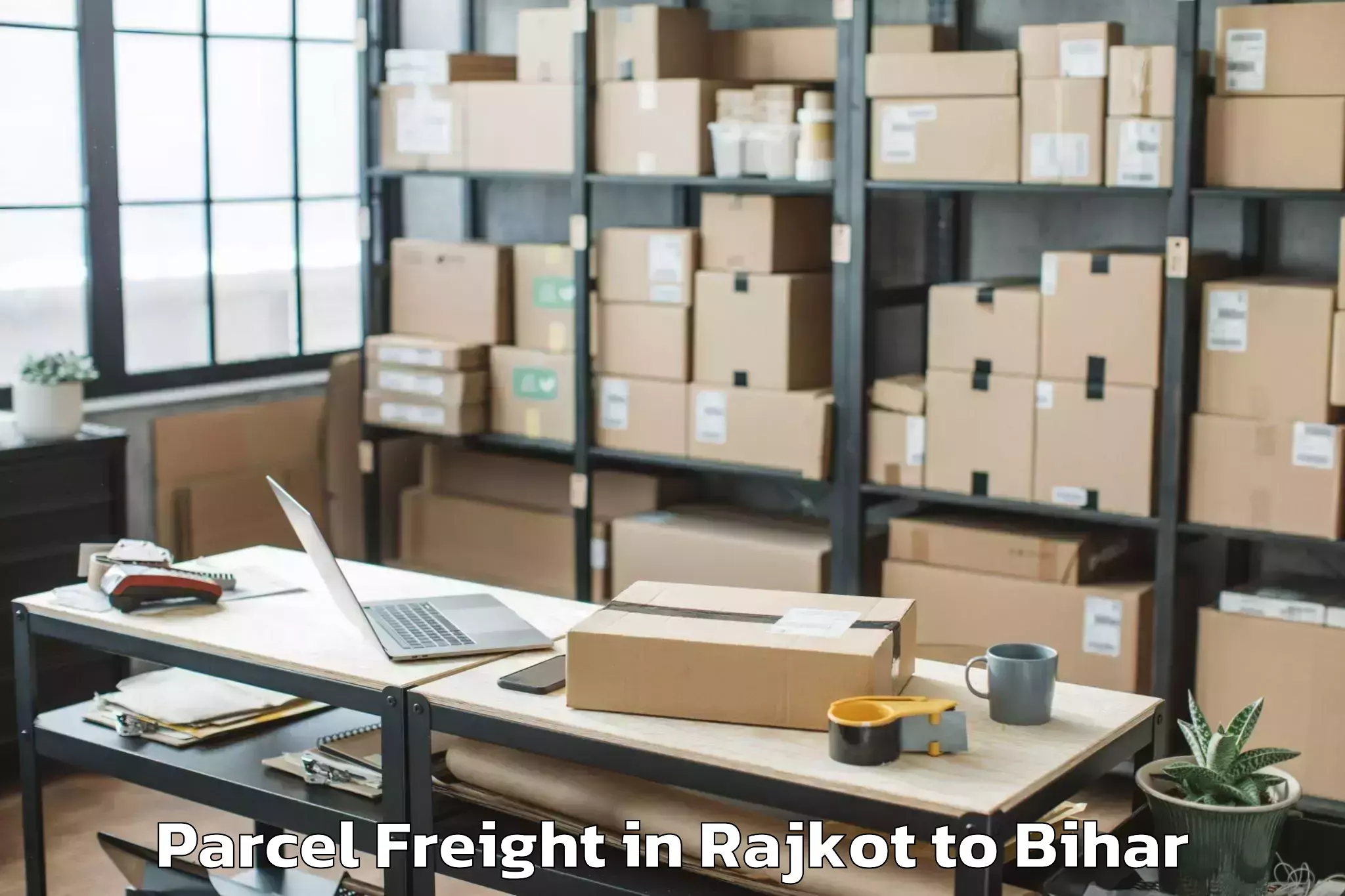 Leading Rajkot to Turkauliya Parcel Freight Provider